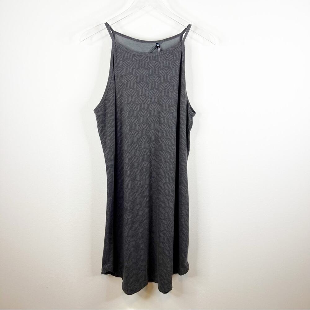Kuhl Kira Sleeveless Mini Dress XL Pavement Print Grey - Picture 2 of 7